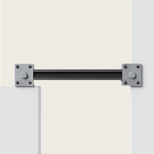 Abbildung Montageart Links auf der Wand / Rechts in der Laibung